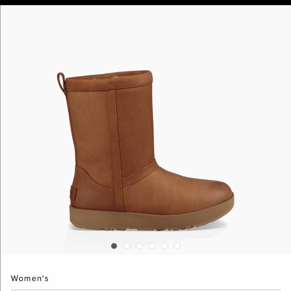 UGG CLASSIC SHORT LEATHER WATERPROOF BOOT NWOB